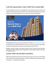 Grab The Special Deal To Buy 4 BHK Flat In South Delhi.pdf