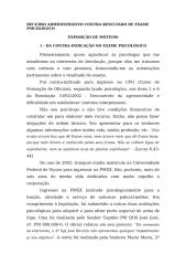 RECURSO ADMINISTRATIVO CONTRA RESULTADO DE EXAME PSICOLÓGICO.doc